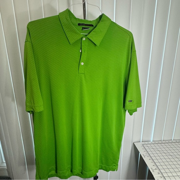 Nike Tiger Woods Collection Polo Shirt Dri-Fit Golf Men's XL Green - Picture 1 of 9